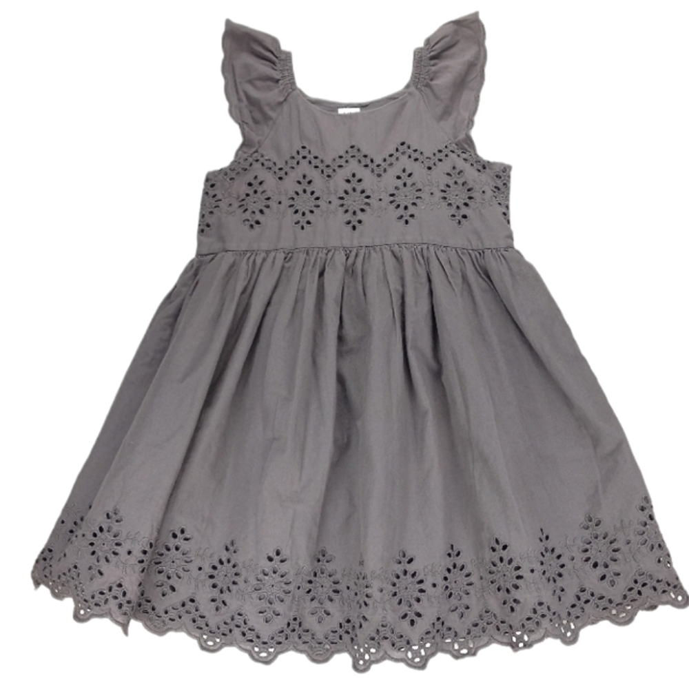GAP Dress Eyelet Flutter Sleeve Girl's Size 4